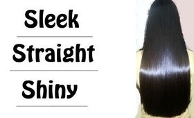 DIY _ Daily Hair Straightening Routine _ At Home | superwowstyle