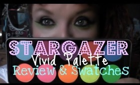 Stargazer Vivid Eye Colour Palette   including swatches