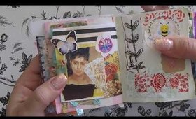 Mini Junk Journal flip thru-No talking