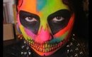 Colourful Neon Skull || Halloween 2016 || Marya Zamora