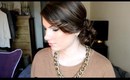 Easy Messy Side Bun for the Holidays