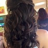 Half-down w/extensions...by Calista Brides Hair & Makeup Artistry