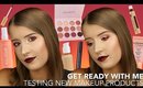 GET READY WITH ME! TESTING NEW MAKEUP PRODUCTS!