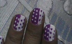 Polka Dots Design Ideas - easy nail design for beginners- easy nail design for short nails