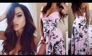 GET READY WITH ME | SPRING DRESS OUTFIT + GO TO MAKEUP & HAIR!