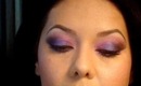 Pink Purple Black Eyeshadow Make Up Tutorial