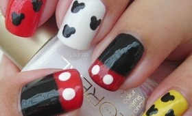 Nail Art - Mickey Mouse Nails - Decoracion de Uñas