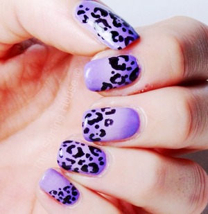 More on the blog - http://thesortinghouse.co.uk/nails/purple-leopard-print-nail-art/
