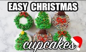 Simple Christmas Cupcakes: Tree, Ornament, Crown