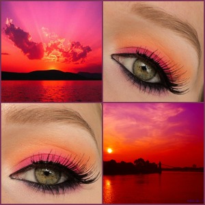 Collage of an old look I did last summer. Follow me on instagram: http://instagram.com/makeupbyeline/ 