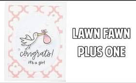 LAWN FAWN PLUS ONE - BABY CARD