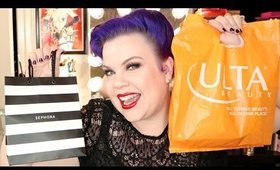 Ulta, Sephora & Drugstore MAKEUP HAUL! | Vintageortacky