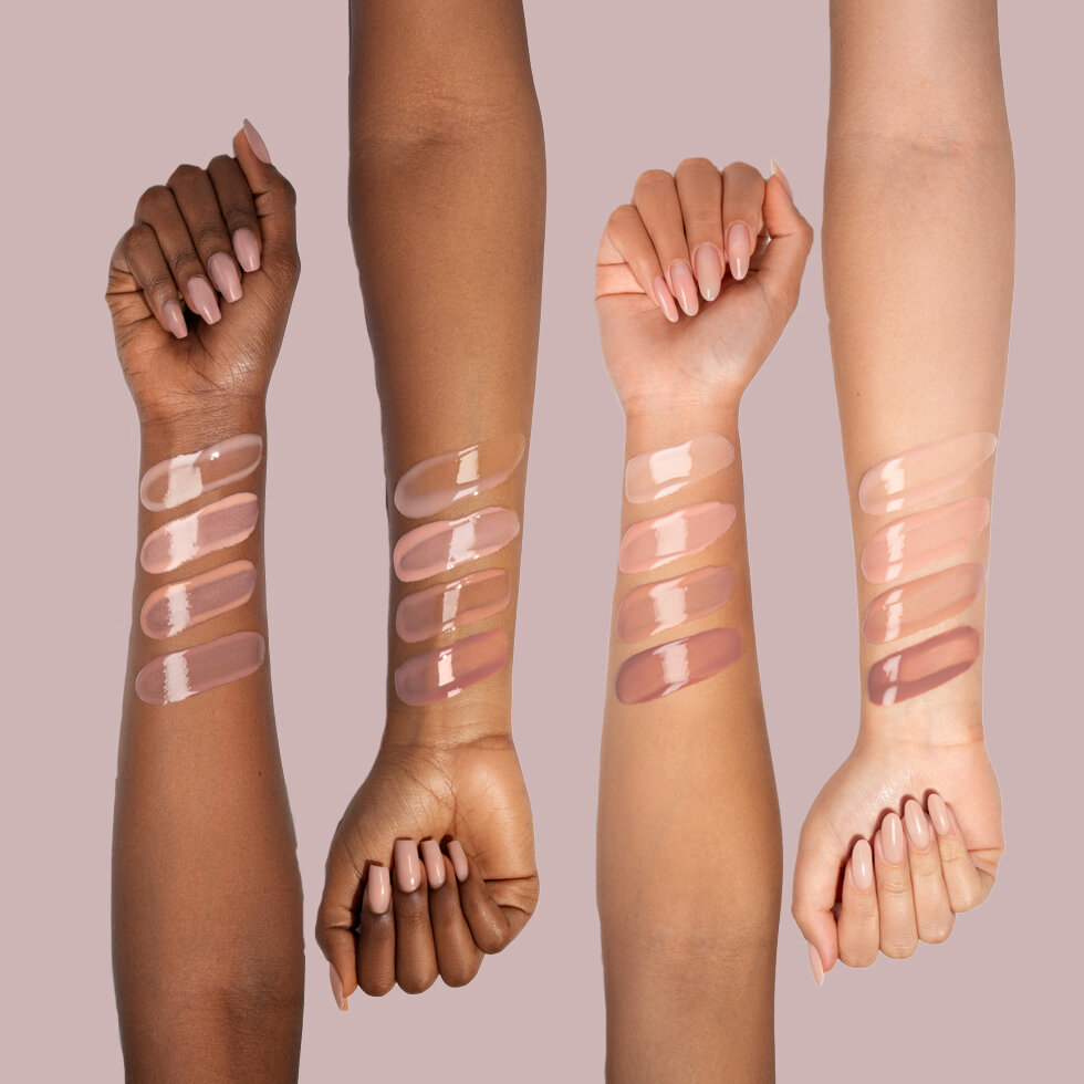 Natasha Denona HY-GLOSS Milky Tinted Lip Bloss Balm Arm Swatches