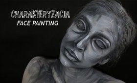 DRAWING HUMAN  face painting charakteryzacja