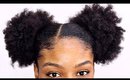 Two Puff Balls on Natural Hair Tutorial ft FLAWLESS by Gabrielle Union
