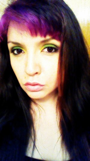 inglot, makeup geek eyeshadow. Kat von D liquid eye liner. 