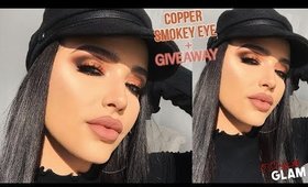 COPPER SMOKEY EYE TUTORIAL | 5 Days of Glam Giveaways