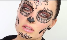 Halloween Makeup made easy with face stickers.