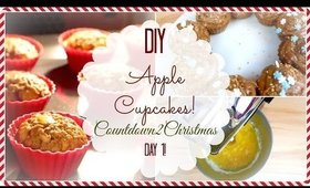 DIY Apple Cupcakes! //Countdown 2 Christmas/Vlogmas DAY 1! :)