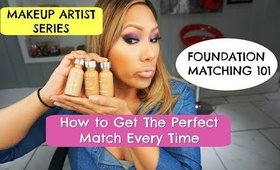 Makeup Artist Series:  How to Correctly Match Foundation Every Time