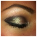 Bronze eye look