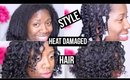 How To Style HEAT DAMAGED Natural Hair