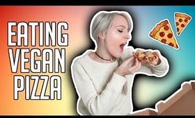TRYING VEGAN PIZZA AND DESSERT | MUKBANG/ EATING SHOW