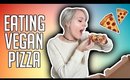 TRYING VEGAN PIZZA AND DESSERT | MUKBANG/ EATING SHOW