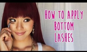 How to Apply Bottom Lashes