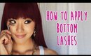 How to Apply Bottom Lashes