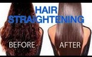 Long Hair Straightening routine using GHD Flat Iron Hairstyling Hair care Products