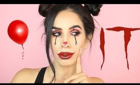 IT PENNYWISE GLAM HALLOWEEN MAKEUP TUTORIAL