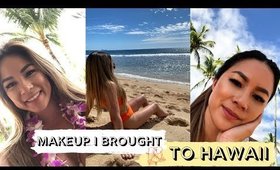 PACK WITH ME FOR HAWAII | The makeup I actually used on vacation + mini Sephora haul