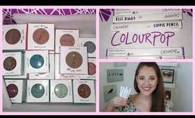 ColourPop Haul, Swatches & Review