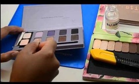 How To:  Depotting Cardboard Palette Shadows into a Z-Palette with No Heat