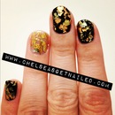 Gold Leaf Nails