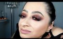 Fall Makeup tutorial - deep burgundy HALO eyes