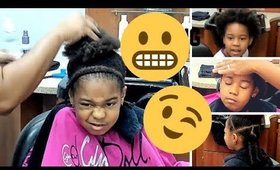 Simple back to school hairstyle! My little girl!!!!