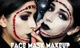 Easy Halloween Makeup: Face Mask Makeup Tutorial