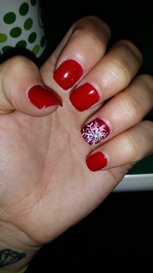 Love this red & Snowflake. :)