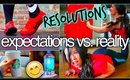 New Year's Resolutions: Expectations vs. reality