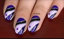 Easy Elegant Purple Prom Nail Design
