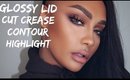 VALENTINES DAY GLOSSY EYE MAKEUP FLAWLESS SKIN | SONJDRA DELUXE