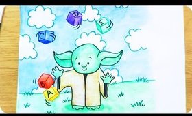 DIY | Nursery Paintings - Yoda ✩ Martina Ek