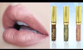 NEW Lasplash Golden Goddess Metallic Lipstick Collection! | Swatches & Review