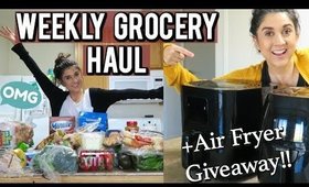 Weekly Grocery Haul Weight Watchers Freestyle + Air Fryer Giveaway!!