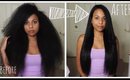 How I Straighten My Naturally Curly Hair | AshleyBondBeauty
