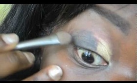 Tutorial: Burgundy and gold smokey eyes (Kelly Rowland Inspired)