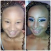 Prom makeup before & after