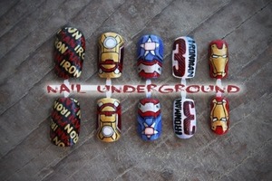 Just in time for the new release! Iron man 3 hand painted nail art!

See how they're made: http://youtu.be/VQ_nyJaODlw

Buy them here:
Nailunderground.etsy.com